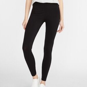 Express Black Super High Waisted Essential Full Length Leggings Size SP